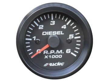 Ramingo 4x4 - L'eCommerce del 4x4 > Strumento Contagiri 0-6000 RPM Diesel Black line