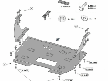 Ramingo 4x4 - L'eCommerce del 4x4 > Piastra Protezione Motore Ford Transit 4×4 2013-2023